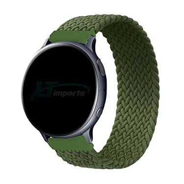 Imagem de Pulseira 20mm Trançada Elastica LTimports, compativel com Galaxy Watch 3 41mm - Active 2 44mm - Active 40mm - Galaxy Watch 42mm - GTS 2/3/4 - BIP 2/3/S/L (Verde [Tam. P] (Pulso 175 até 185mm))