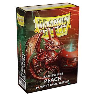 Imagem de 5 Packs Dragon Shield Dual Matte Mini Japanese Peach 60 ct Card Sleeves Value Bundle!