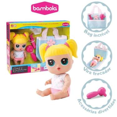 Imagem de Bonequinha Para Meninas Baby Buddies Bag Cuidadinho - Bambola