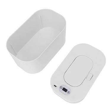 Imagem de USB Baby Wipe Warmer Portátil Dispensador de Temperatura Constante para Lenços Umedecidos e Confortáveis ​​Adequado para Casa e Viagens (Branco)