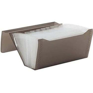 Imagem de Pasta Sanfonada, Polibras, Plástica, New Line, Duplicata, 186x245mm, 12 Divisórias, Fumê