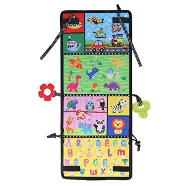 Imagem de OKJHFD Livro De Pano Para Bebê, Anel De Cognição Dobrável Engraçado Para Educação Infantil, Livro De Pano Infantil De Alto Contraste, Brinquedos Espelhados Para Bebês, Presentes De Chá De 6 A 12 Meses