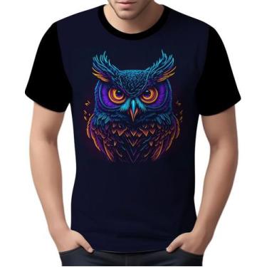 Imagem de Camisa Camiseta Estampada T-Shirt Face Coruja Neon Ave 2 - Enjoy Shop