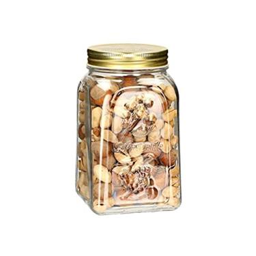 Imagem de Porta mantimento Homemade em vidro com tampa em metal 1,5L D11xA19cm