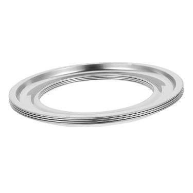 Imagem de 4 Pcs Bandeja De Água Do Fogão a Gás Panelas De Gotejamento De Fogão a Gás Liquefeito Tampas De Queimador De Fogão a Gás Ar Acessórios Aço Inoxidável Integrado Forno a Gás