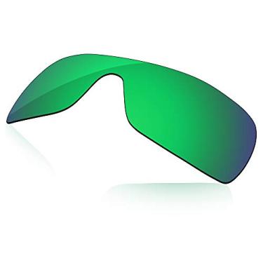 Imagem de LenzReborn Lente polarizada de substituição para óculos de sol Oakley Batwolf OO9101 - Verde gramado - espelhado polarizado