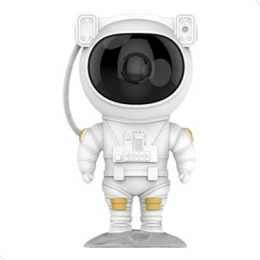 Imagem de Luminária Astronauta Projetor Luz Galáxia Nebulosa Estrelas Cor Da Estrutura Branco Controle Remoto Voltagem 110v/220v Mundo Compras