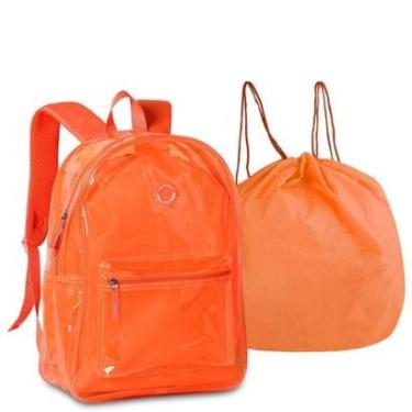 Imagem de Mochila Neon Transparente com bolsa Removível CLIO CG3412-Unissex