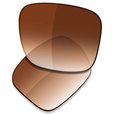 Imagem de SAUCER Lentes de reposição premium para óculos de sol Oakley Holbrook XL OO9417 High Defense - Marrom dégradé polarizado