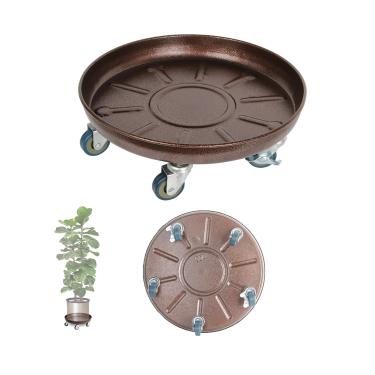 Imagem de Tadpolebaby Suporte para plantas resistentes com rodas de borracha sólida, travável, maior capacidade de carga, instalação em um minuto, adequado para interior, exterior, pátio, configurações de