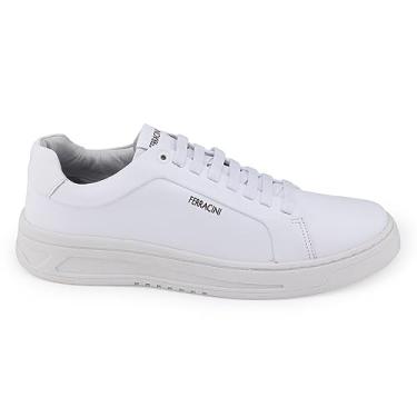 Imagem de Sapatênis Masc Ferracini Quest BA 9755 couro Branco Elástico