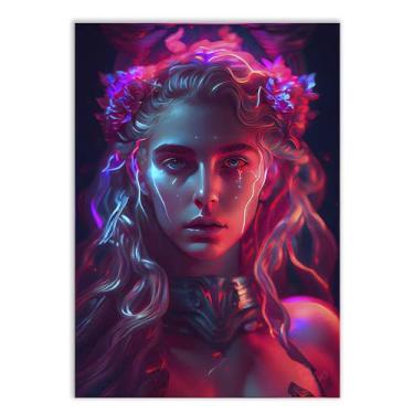 Imagem de Placas Decorativas Deuses Mitologia Grega e Nordica Estilo Gamer Varios Modelos Decoração Quarto Sala