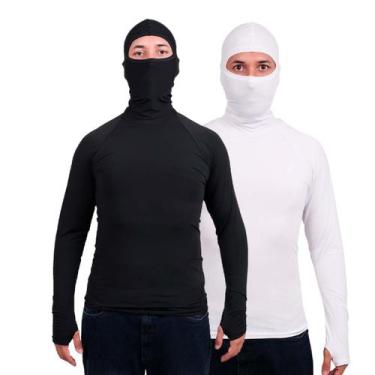 Imagem de Kit 2 Camisa Segunda Pele Masculina Térmica - USUP, Branco, Preto, P