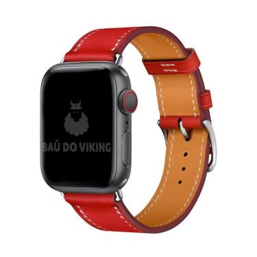 Imagem de Pulseira Single Tour Couro Para Apple Watch 42mm 38mm 44mm - Baú do Vi