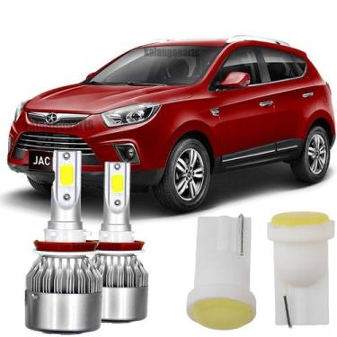 Imagem de Kit Lâmpadas Super Led Jac T5 T6 T8 Farol Milha 6000k - IMP