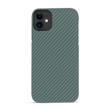 Imagem de Capinha compatível com iPhone 11 Slim Textura Fibra Carbono - GCM CASE