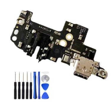 Imagem de UPONEW Para Motorola Moto G Stylus 5G 2024 Porta de carregamento USB Dock Connector Board Flex Peça de substituição com ferramenta de abertura 11 peças