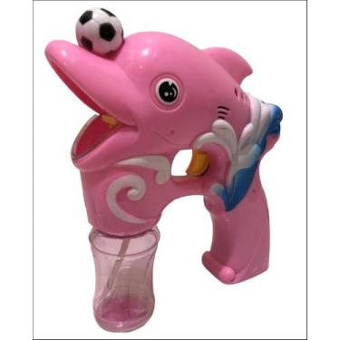Imagem de Brinquedo lançador de bolhas de sabão peixinho rosa - FUN GAME