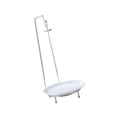 Imagem de Ｂｅｓｇａ Suporte para Kebab, Suporte para Churrasco, Suporte para Assador Reutilizável, Suporte para Espetos, Grelha, Suporte Vertical para, Branco