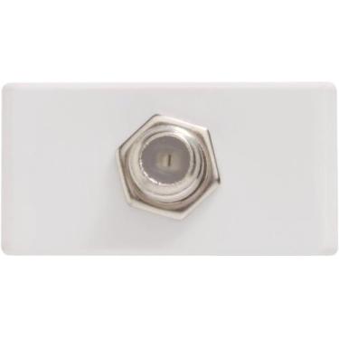 Imagem de Módulo para Tomada TV SAT Coaxial Direta Tramontina Branco