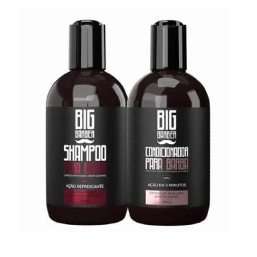 Imagem de Kit Shampoo e Condicionador para Barba Big Barber 250ml Profissional R