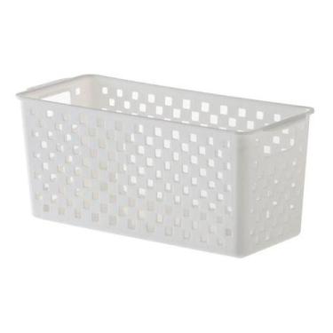 Imagem de kit 2 Cesto Organizador Quadratta 27x11x8 Nature - Quadrata