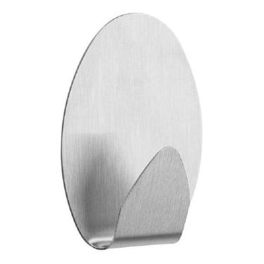 Imagem de KIT 3 Gancho Adesivo Aço Inox Parede Cozinha Banheiro - WESTERN