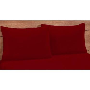 Imagem de Kit c/ 2 Fronhas 70cmx50cm Simples Bainha Percal 180 Fios - Rafaloro E