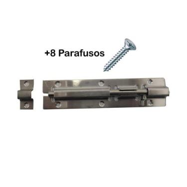 Imagem de Ferrolho Trinco para Porta 15 cm. 1 unidade + 8 parafusos - Idea