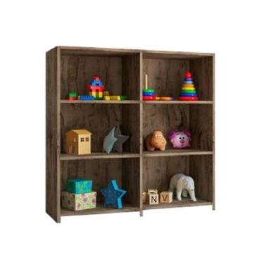 Imagem de Estante livros Marrocos Castani 6 Nichos Casa Mobilia - Casa Mobilia M