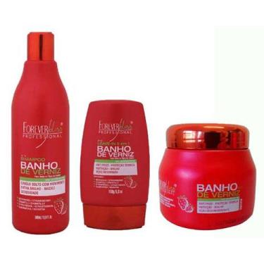 Imagem de Forever Liss Kit Banho De Verniz Morango 250gr