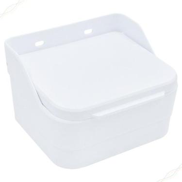 Imagem de Saleiro Trium com Tampa de Mesa Parede Porta Sal Temperos Ou, Branco