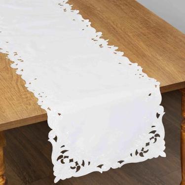 Imagem de Caminho De Mesa Branca 38x130Cm Rafimex