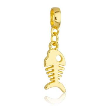 Imagem de Berloque Peixe Banhado a Ouro 18k - Work Semijoias