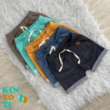 Imagem de Shorts  com Bolso Canguru Bebê  - Kintoti, Marrom, G