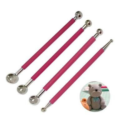 Imagem de Boleador para biscuit doces pontilhismo papel flores artesanato kit co