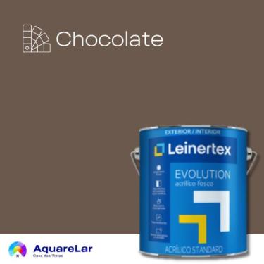 Imagem de EVolution Acrílico Leinertex Fosco 3,6L, CHOCOLATE, 3,6L