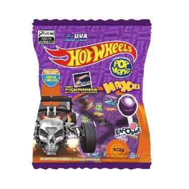 Imagem de Pirulito Pop Mania Maxxi Hot Wheels 672G - Riclan