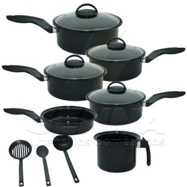 Imagem de Jogo De Panelas 9 Peças Cerâmica Royale Indução Cooktop