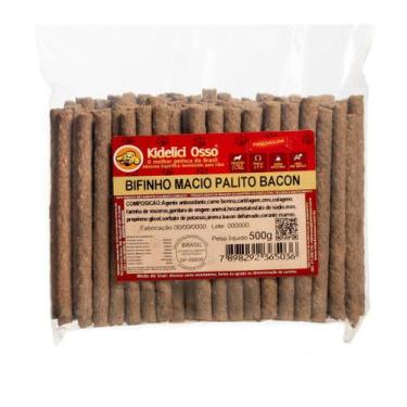 Imagem de Bifinho Macio Palito - Kidelici Osso - Sabor Bacon - 500g