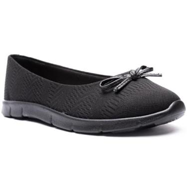 Imagem de Sapatilha Moleca Laço Flatform Tecido Orion-Preto, 36