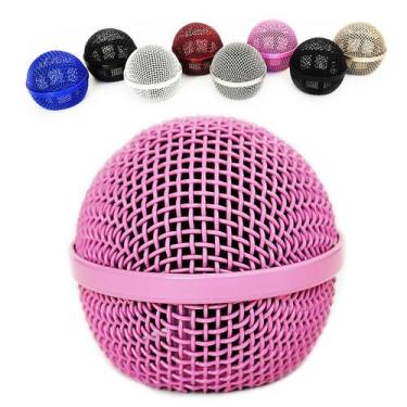 Imagem de Globo De Microfone Le Son Reposição Sm58 Ls50 Mc200 Ls58, Rosa