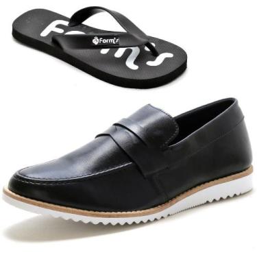 Imagem de KIt Dockside Casual Ec Shoes Liso Com Detalhe Gravata E Chinelo, 37, P