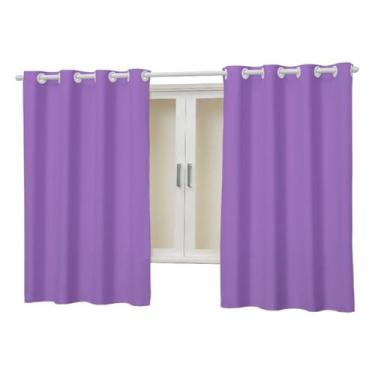 Imagem de Cortina de Janela Tecido Grosso OXFORD 2,50M x 1,40M para Sala Quarto 