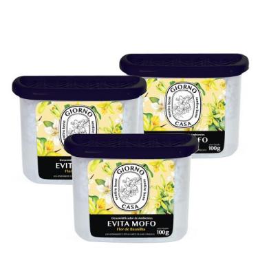 Imagem de Kit Giorno Casa Sentire Bene Evita Mofo Flor de Baunilha - Desumidific