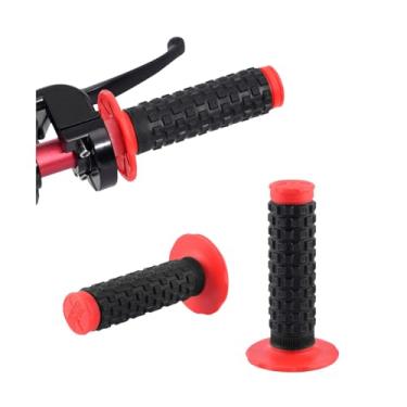Imagem de Bittwee 2 Pegas de mão para motocicleta, 22 mm e 20.3 cm, 24 mm, esquerda, direita, borracha esquerda, almofada, cabo antiderrapante para guidão de corrida, universal para motocross scooter Dirt Bike