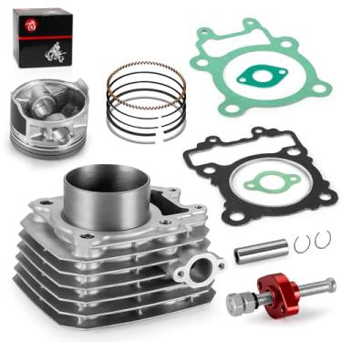 Imagem de Kit de junta de anéis de pistão de cilindro de motor e tensor para Bayou 250 KLF250 2003-2011 kit de reconstrução de extremidade superior