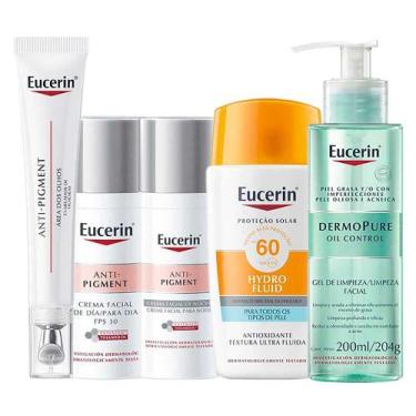 Imagem de Eucerin Kit - Gel de Limpeza + Clareador de Olheiras + Creme Dia + Cre