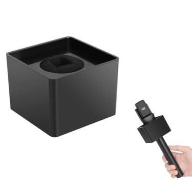Imagem de Square Cubic Microphone Flag Station - for DJI Mic 1/2, Rode Wireless GO/GO II/ME/PRO Handle Wireless Interview Microphone, ABS Foam Microphone Flag, Microphone Accessories, Black