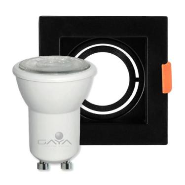 Imagem de Spot Recuado Direcionável Preto Lâmpada Dimerizável 3.5W - Gaya